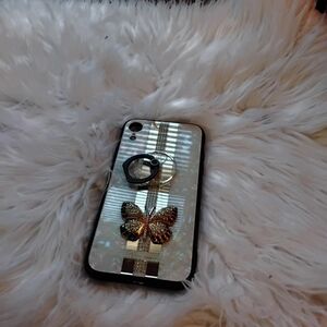 Black and Silver Phone Case with Elegant Design